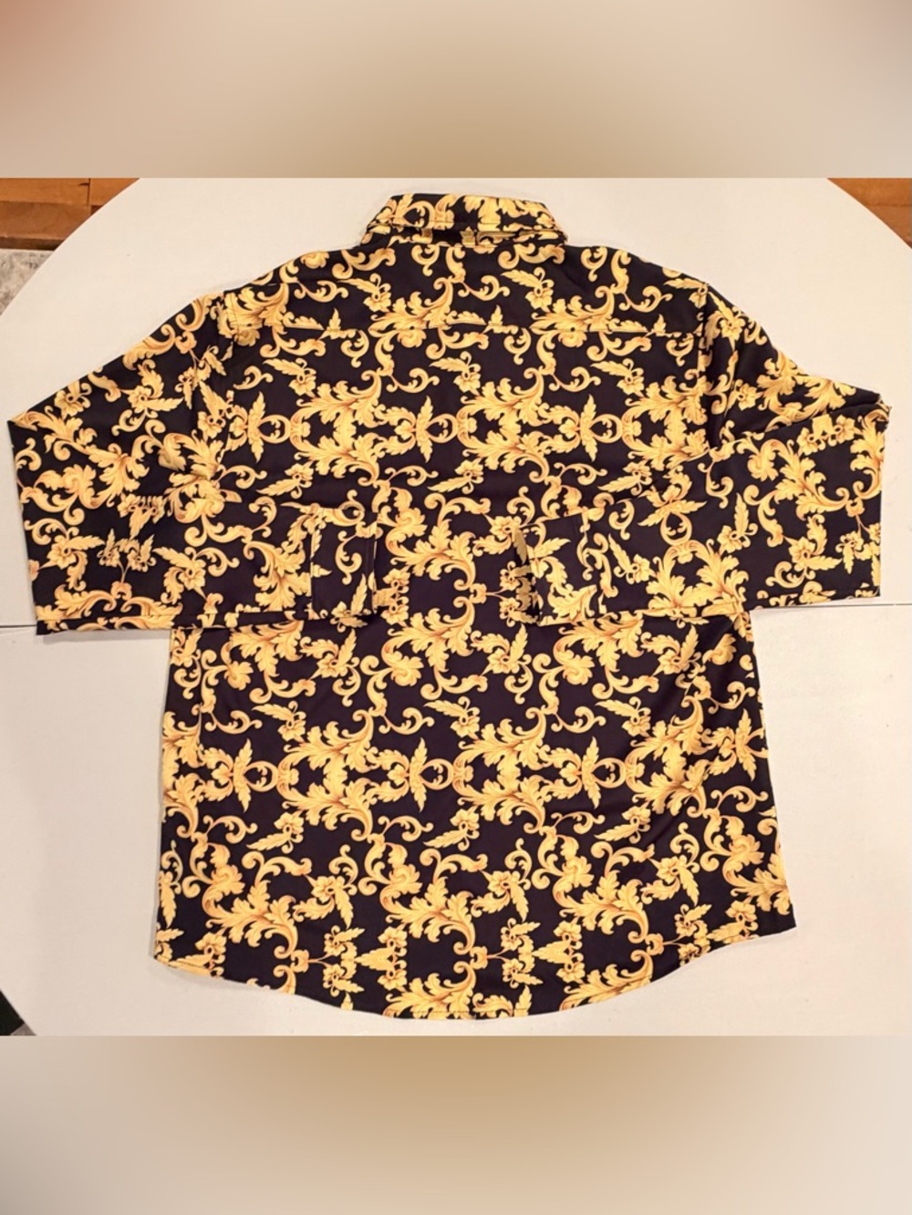 Daupanzees | men’s luxury print dress shirt. Size: XXL - Picture 16 of 16